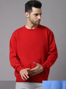 VIMAL JONNEY Men Pack of 2 Red & Blue Sweatshirt