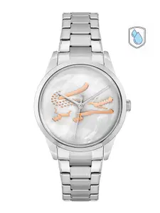Lacoste Women Grey Ladycroc Mini Mother of Pearl Dial & Straps Analogue Watch 2001214
