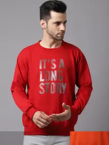 VIMAL JONNEY Men Pack of 2 Printed Sweatshirt