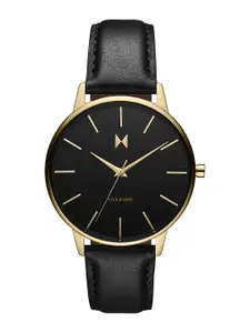 MVMT Women Black Dial & Leather Straps Boulevard Analogue Watch 28000218