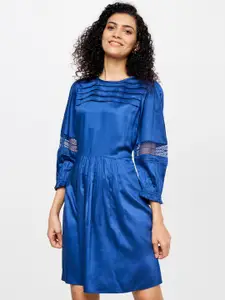 AND Women Blue A-Line Dress