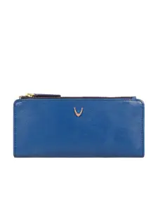 Hidesign Women Blue Leather Two Fold Wallet