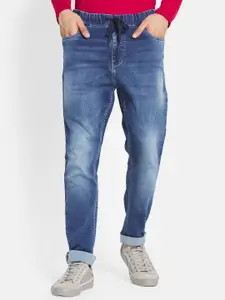 Octave Men Blue Straight Fit Heavy Fade Stretchable Jeans