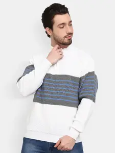 V-Mart Men Black Solid Sweatshirt