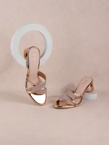 Metro Women Pink Block Heels