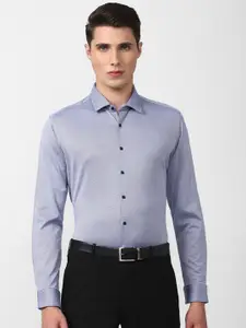 Van Heusen Men Blue Slim Fit Formal Shirt