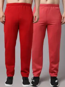 MACK JONNEY Men Pack Of 2 Solid Cotton Track Pants
