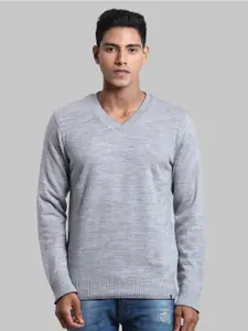 Parx Men Grey Solid Pullover