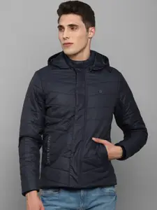 Louis Philippe Sport Men Navy Blue Puffer Jacket