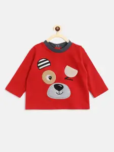 Chicco Boys Red Printed Pure Cotton T-shirt