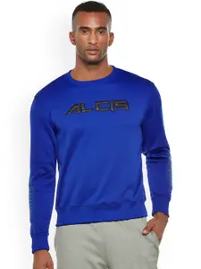 Alcis Men Blue Printed Sweatshirt