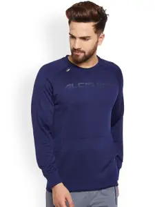 Alcis Men Navy Printed TRAIN WARM Sweatshirt