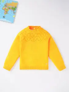 Ed-a-Mamma Girls Yellow Pullover Sweater