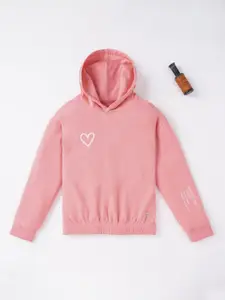 Ed-a-Mamma Girls Pink Hooded Sweatshirt