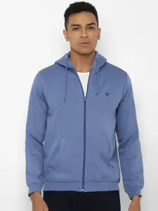 Allen Solly Men Blue Hooded Sweatshirt