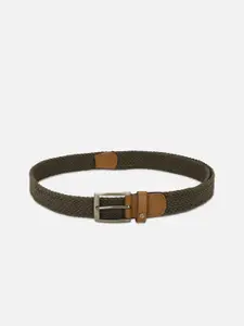 Allen Solly Men Brown Textured Leather Belt