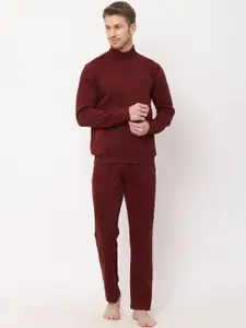 Sweet Dreams Men Red Solid Tracksuits