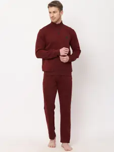 Sweet Dreams Men Red Solid Tracksuits