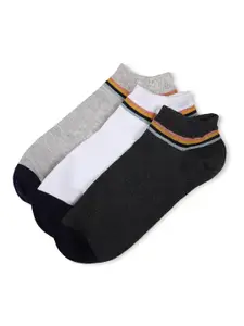 Marks & Spencer Men Pack Of 3 Solid Ankle-Length Socks