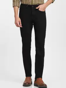 SELECTED Men Black Straight Fit Stretchable Jeans