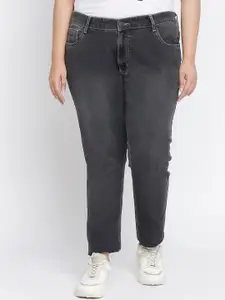 ZUSH Women Plus Size Charcoal Light Fade Stretchable Jeans