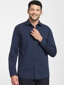 SELECTED Men Blue Slim Fit Printed Formal Shirt