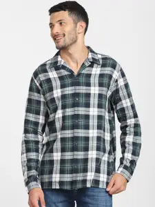 SELECTED Men Green Tartan Checks Checked Casual Shirt