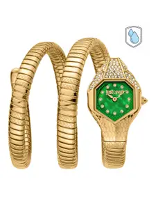 Just Cavalli Women Green Dial Just Glam Evo 7 Analogue Watch JC1L193M0035