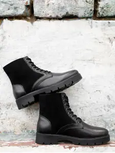 El Paso Women Black Solid Regular Boots