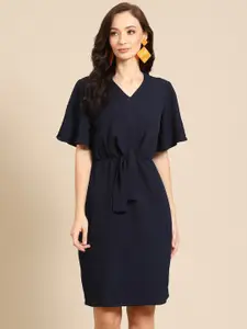 DODO & MOA Navy Blue A-Line Dress