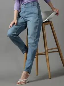 SHOWOFF Women Blue Tapered Fit Stretchable Jeans