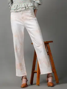 SHOWOFF Women Peach-Coloured Stretchable Jeans