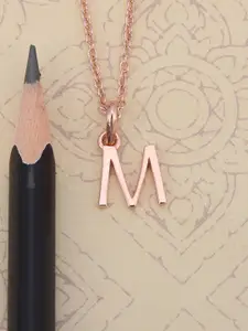 Tistabene Rose-Gold Plated M Pendant