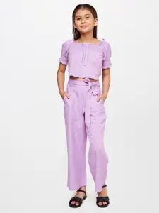 AND Girls Lavender Top with Trouser