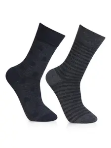 Bonjour Men Pack of 2 Assorted Calf-Length Socks
