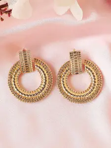 Kazo Women Gold-Plated Contemporary Drop Earrings