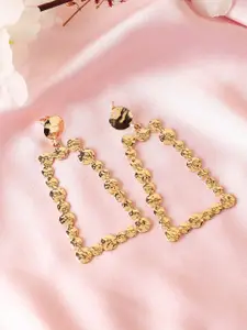 Kazo Women Gold-Toned Contemporary Drop Earrings