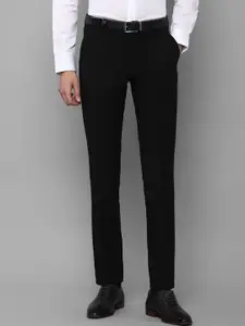 Louis Philippe Men Black Slim Fit Trousers