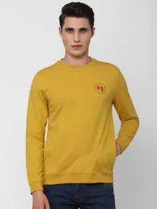 Peter England Casuals Men Yellow Sweatshirt