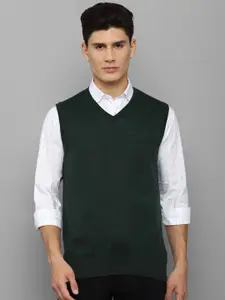 Allen Solly Men Green Sweater Vest