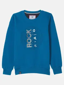 Monte Carlo Boys Blue Printed Sweatshirt