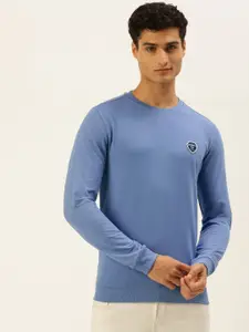 PETER ENGLAND UNIVERSITY Men Blue Sweatshirt
