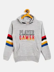 Duke Boys Grey & Red Typography Printed Pullover