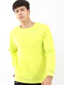 KETCH Men Green Round Neck Sweatshirt