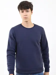KETCH Men Navy Blue  Long Sleeve Sweatshirt