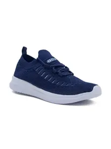 ASIAN Men Navy Blue Mesh Running Non-Marking Shoes