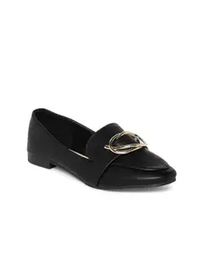 Forever Glam by Pantaloons Women Black Loafers