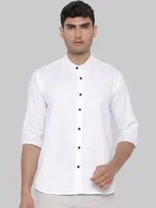 Tistabene Men White Premium Cotton Casual Shirt