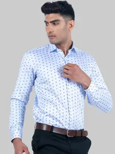 Tistabene Men Blue Premium Cotton Printed Casual Shirt
