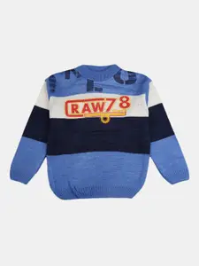 V-Mart Boys Blue Printed Sweatshirt